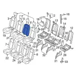 LK4Z6366601CK - Body: Seat Back Cover for Ford: Transit-150, Transit-250, Transit-350, Transit-350 HD Image