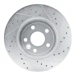 63120038R - : DFC Brake Rotor - Drilled and Slotted - Silver for DYNAMIC FRICTION Image