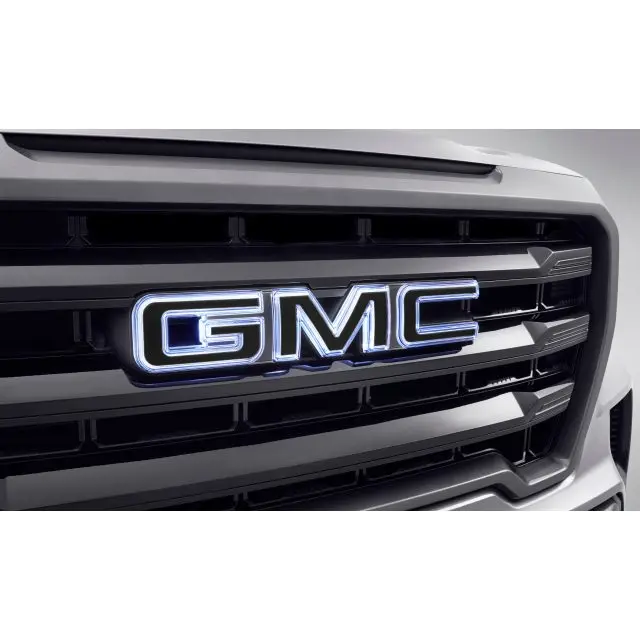 86537578 - Exterior: Exterior Trim, Illuminated Gmc Emblem Package for GMC: Sierra 1500, Sierra 2500 HD, Sierra 3500 HD Image