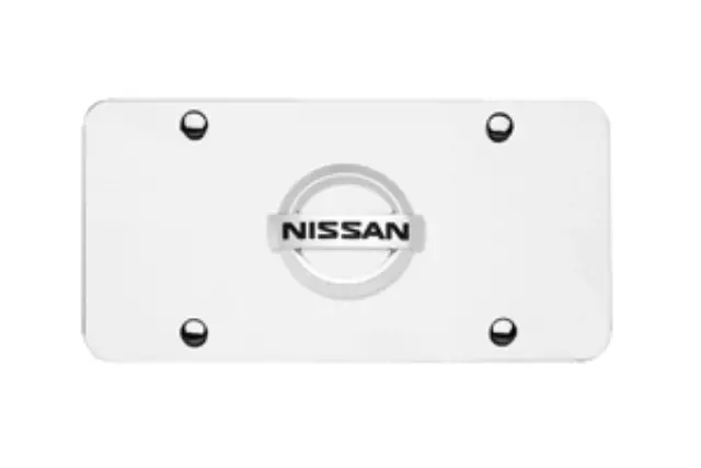 AP1854415992 - Exterior: License Plate, Stainless Steel, Nissan Logo for Nissan Image