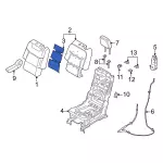 thumbnail image 2 of LH Driver Seat Bottom Heating Element For 2016-2019 Ford Explorer (FB5Z-14D696-A) 2 of 5