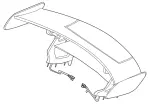 1907903100 - Trunk Lid: Rear Spoiler Attachment for Mercedes-Benz: AMG GT Black Series, AMG GT S Image