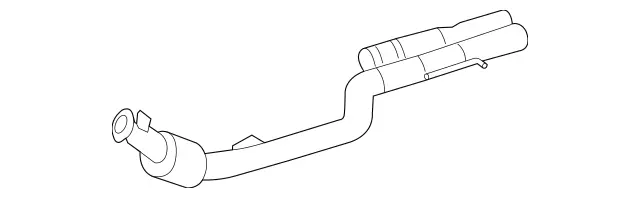 2214904920 - Exhaust System: Exhaust Line for Mercedes-Benz: CL63 AMG Image