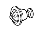 HS4Z8A586A - Cooling System: Thermostat Housing for Ford Image image