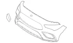 11888001009999 - Body: Bumper Cover for Mercedes-Benz Image