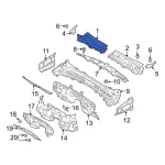 KB3Z21022A68B - Body: Cowl Grille for Ford Image