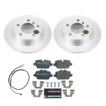 ESK6664 - : Genuine Geomet Coated Rotors, ECE-R90 Brake Pads + Hardware Kit for PowerStop Image