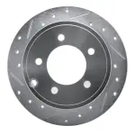 63139022L - : DFC Brake Rotor - Drilled and Slotted - Silver for DYNAMIC FRICTION Image