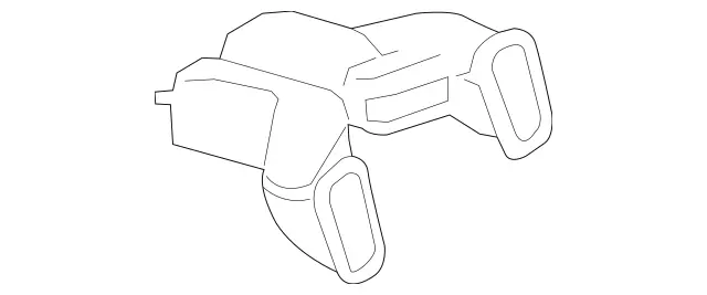 1668306801 - Heating and Ventilation: Air Duct for Mercedes-Benz: GL350, GL450, GL550, GL63 AMG, GLS350d, GLS450, GLS550, GLS63 AMG Image image