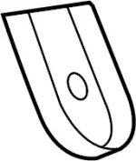 873164P010 - Body: Hinge Cover for INFINITI: M45, Q45 Image