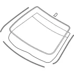 7H6Z5403100A - : Windshield for Lincoln: MKZ, Zephyr Image