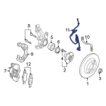 YS4Z2C190CB - Brakes: ABS Sensor for FORD Image