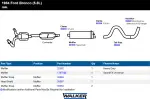 17878 - : SoundFX Universal Universal Exhaust Muffler 2.25" Inlet (ID) 2.25" Outlet (ID) for Walker Exhaust Image