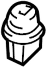 84840EJ70A - Body: Trunk Lid Bumper for INFINITI: G25, G35, G37, M35, M35h, M37, M45, M56, Q40, Q60, Q70, Q70L Image