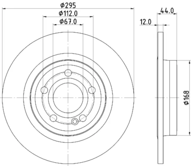 355133351 - : Disc Brake Rotor for Hella Pagid Image