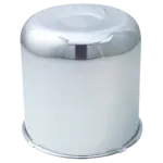 HC203 - : Push Through Hub Cover Closed End 4.9" Wheel Bore Steel Chrome Plated Bulk for Gorilla Automotive Image