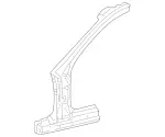 2036301610 - Body: Hinge Pillar Reinforced for Mercedes-Benz Image