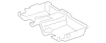 21668000419F84 - Body: Rear Carpet for Mercedes-Benz Image