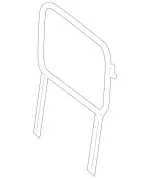 2078600200 - Rear Seat Bench: Draft Stop for Mercedes-Benz Image