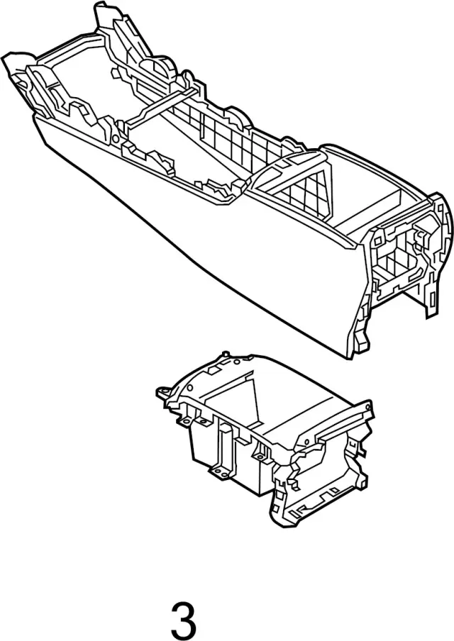 969266HL0A - : Storage Box for INFINITI: Q50, Q60 Image