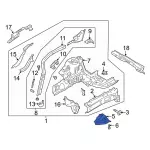 LX6Z16060A - Body: Lower Support for Ford Image