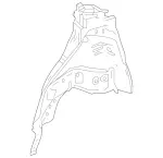 2226301169 - : Wheel Well for Mercedes-Benz: Maybach S550, Maybach S560, Maybach S600, Maybach S650, S450, S550, S550e, S560, S600, S63 AMG, S65 AMG Image