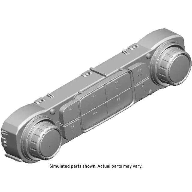 84199205 - : Black Carbon Heating and Air Conditioning Control Panel Assembly for Chevrolet: Silverado 1500, Silverado 1500 LD, Silverado 2500 HD, Silverado 3500 HD | GMC: Sierra 1500, Sierra 1500 Limited, Sierra 2500 HD, Sierra 3500 HD Image