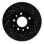 63380031R - : DFC Brake Rotor - Drilled and Slotted - Black for DYNAMIC FRICTION Image