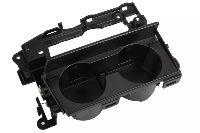 23409296 - : Figured Sapele Open Pore Front Floor Console Cup Holder Plate for Cadillac: XTS Image