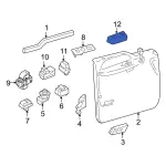 7C3Z14524EA - Body: Switch Housing for Ford: F-250 Super Duty, F-350 Super Duty, F-450 Super Duty Image