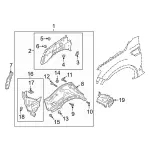 KB3Z16C275B - Body: Apron/Rail Assembly for Ford: Ranger Image