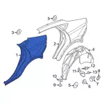 LJ8Z5827840A - : Quarter Panel for Ford: Mustang Mach-E Image