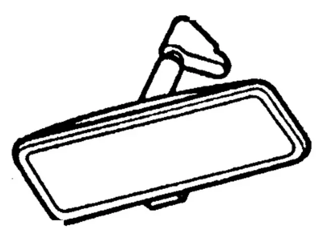 E5AZ17700B - Body: Mirror Inside for Ford: Aerostar, Bronco II, Escort, F-150, F-250, F-350, F-Super Duty, Mustang, Ranger, Taurus, Thunderbird | Mercury: Cougar, Lynx, Tracer Image