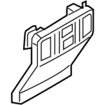 HC3Z25045E24FE - Body: Rear Trim Panel for Ford: F-250 Super Duty, F-350 Super Duty, F-450 Super Duty Image