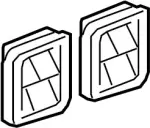 768043GY0A - Body: Air Baffle for Infiniti Image