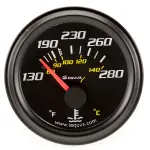 E6232 - : Gauge, Water Temperature, 2" , 130-280F, 90 Sweep Mech, Black, 6000 Series for Equus Image