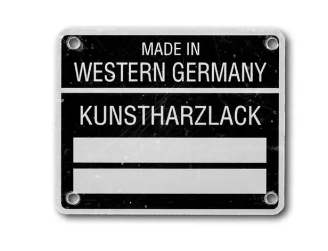 90170111105 - : Metal Plate for Porsche Image