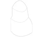 99880378 - Front Doors: Stop Plug for Mercedes-Benz: CLK430, E420, E430, SLK230, SLK320 Image