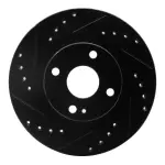 63380034L - : DFC Brake Rotor - Drilled and Slotted - Black for DYNAMIC FRICTION Image