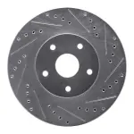 63113011R - : DFC Brake Rotor - Drilled and Slotted - Silver for DYNAMIC FRICTION Image