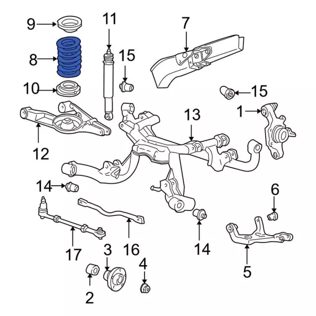 XR3Z5560DA - Suspension: Coil Spring for Ford Image