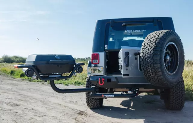 68679571AA - : Hitch-mount Tailgating Grill, Driver Side Swing, sold by HitchFire for Affiliated Accessories Image