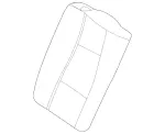 16792050157M85 - Body: Seat Back Cover for Mercedes-Benz Image