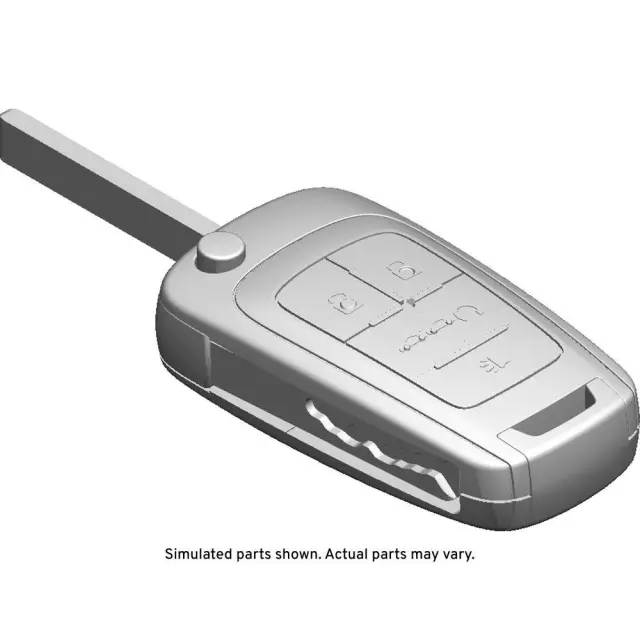 13585815 - : Folding Door Lock and Ignition Lock Key for GM Image