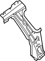 G66603JAMA - Body: Pillar Reinforced for INFINITI: JX35, QX60 Image