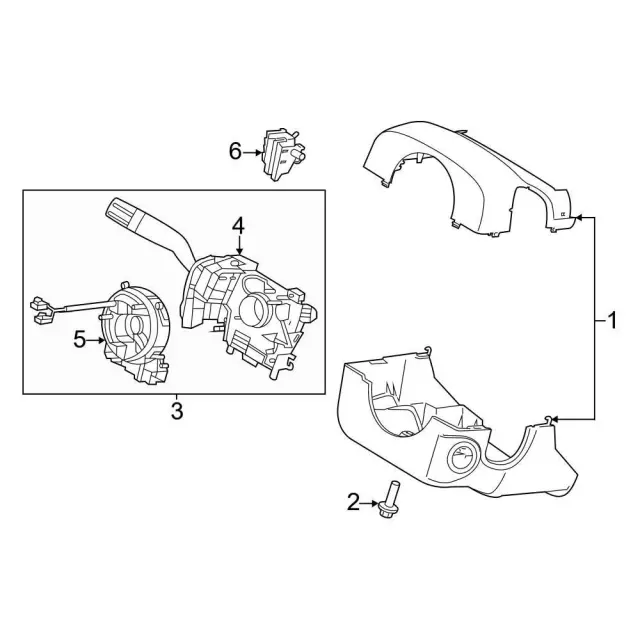 Housing Assembly Steering Column - Ford (PL3Z-3F791-GB)