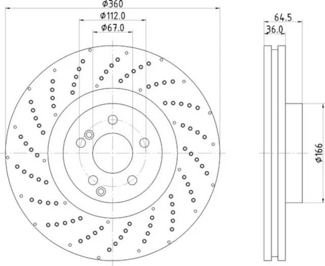 355125361 - : Disc Brake Rotor for Hella Pagid Image