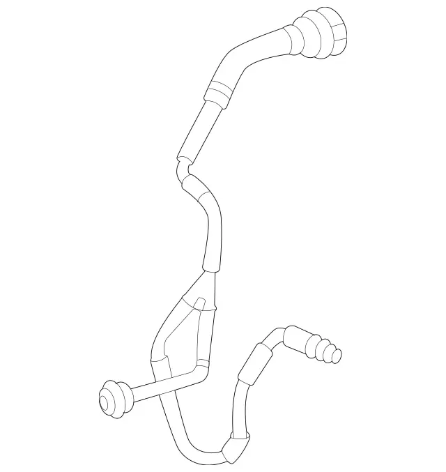1675016600 - Radiator: Bleed Line for Mercedes-Benz: GLE580, GLS580 Image image