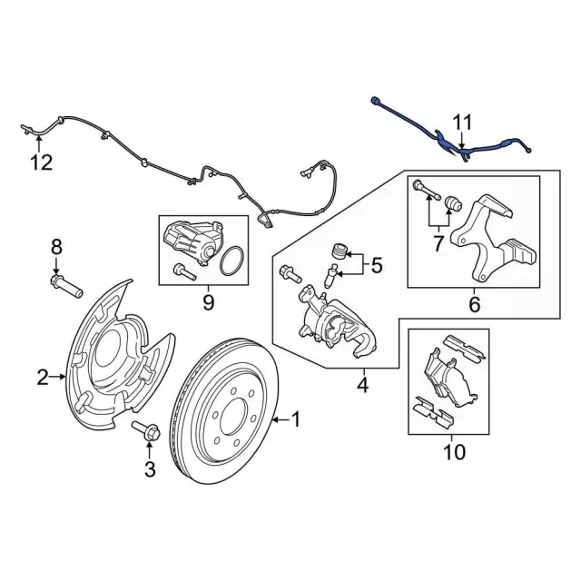 ML3Z2282U - : Brake Hose for Ford Image