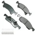 ACT934 - : Akebono ProACT Ultra Premium Ceramic Disc Brake Pad Kit for AKEBONO Image